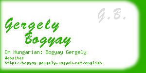 gergely bogyay business card
